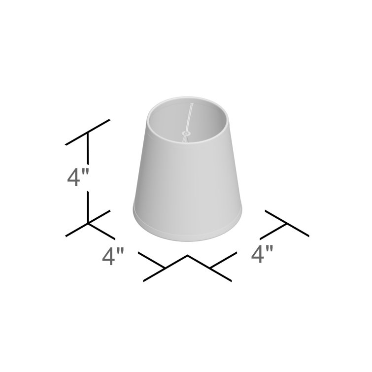 Mercer41 4'' H Paper Empire Candelabra Shade Wayfair Canada